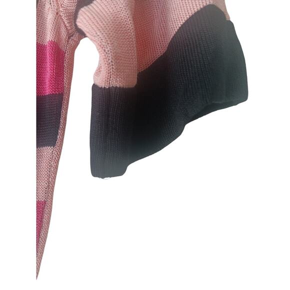 Temperley London Pink Striped Scoop necklin Isabella Knit Dress SZ S - Picture 8 of 15